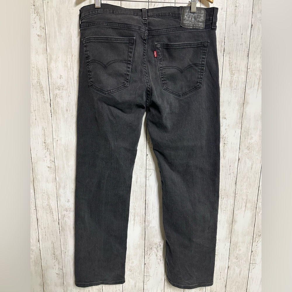 Levi's Black Relaxed Straight Men's Jeans Size 36x32 - Picture 2 of 4